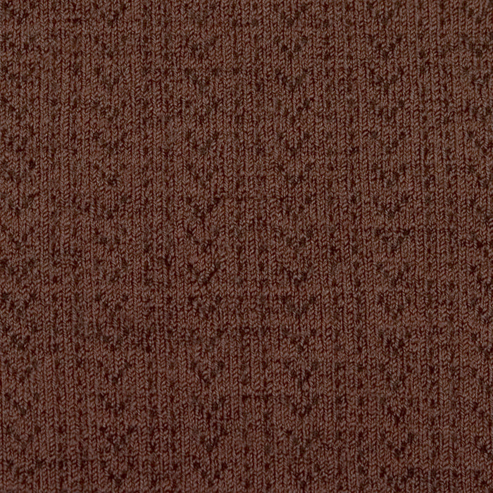 Baby & Kids Wool Pointelle Tights - Chocolate