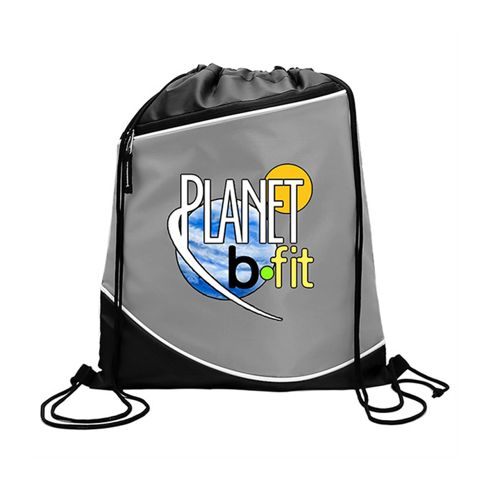 Digital Campus Pack 210D Drawstring Zipper Pocket, Screen Print
