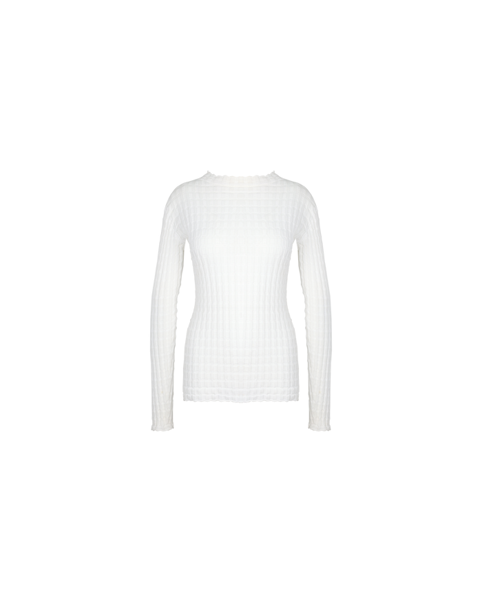 HONEYCOMB LONG SLEEVE IVORY
