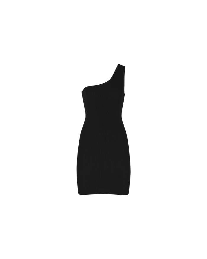 LOTUS MINI DRESS BLACK