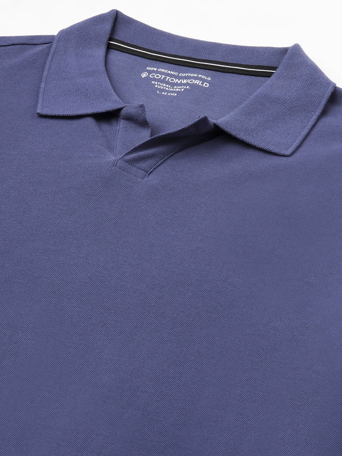 Men's 100% Cotton Regular Fit Tshirt Marine