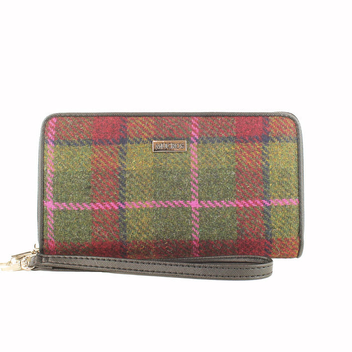 Green and Red with Pink Check - Mucros Weavers