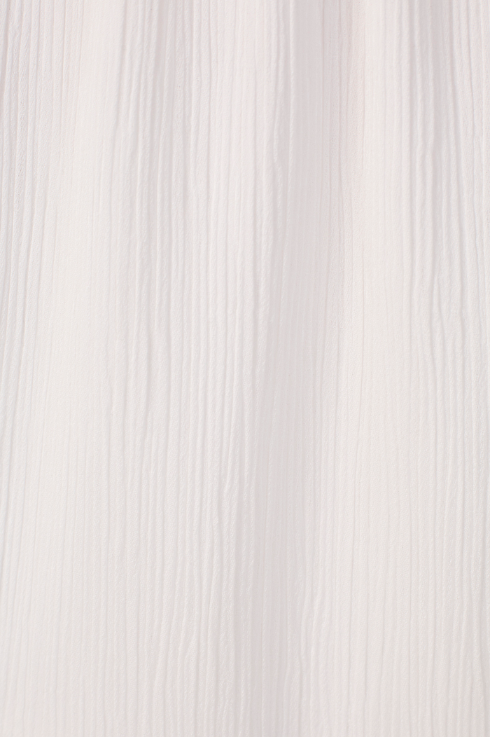Off-White Ruched Tiered Midi Dress_7