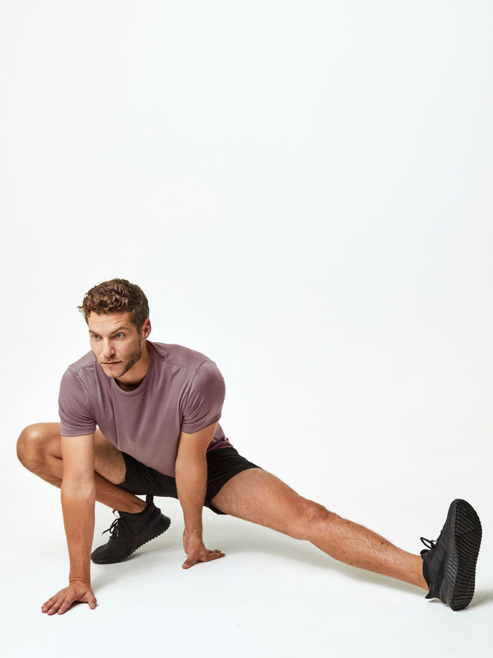 Built to Last, Made to Move + Sweat-Wicking Softness # Purple Haze Performance Crew Tee | Activewear for Men