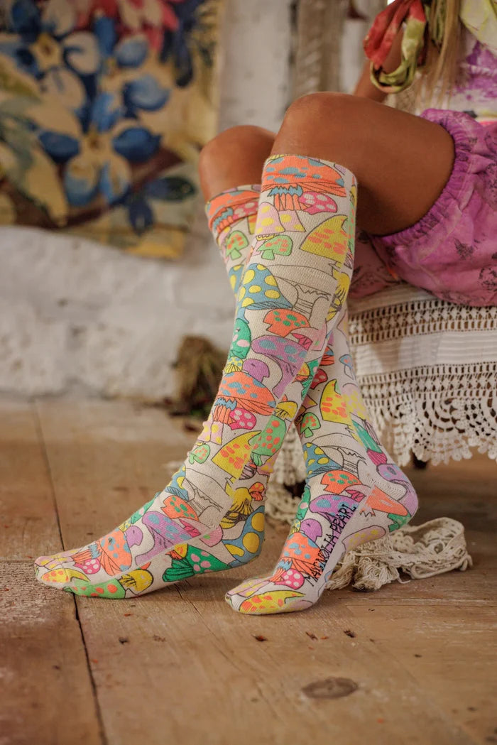 Wonderland OTK Socks