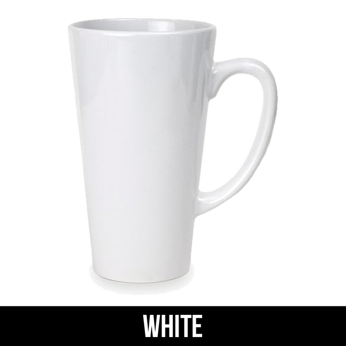 17 oz. Sublimatable White Latte Mug with Handle