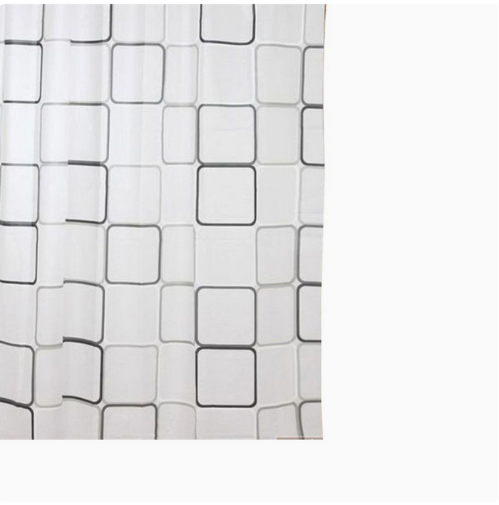 1pc Starfish Conch Printed Shower Curtain with Metal Grommets,