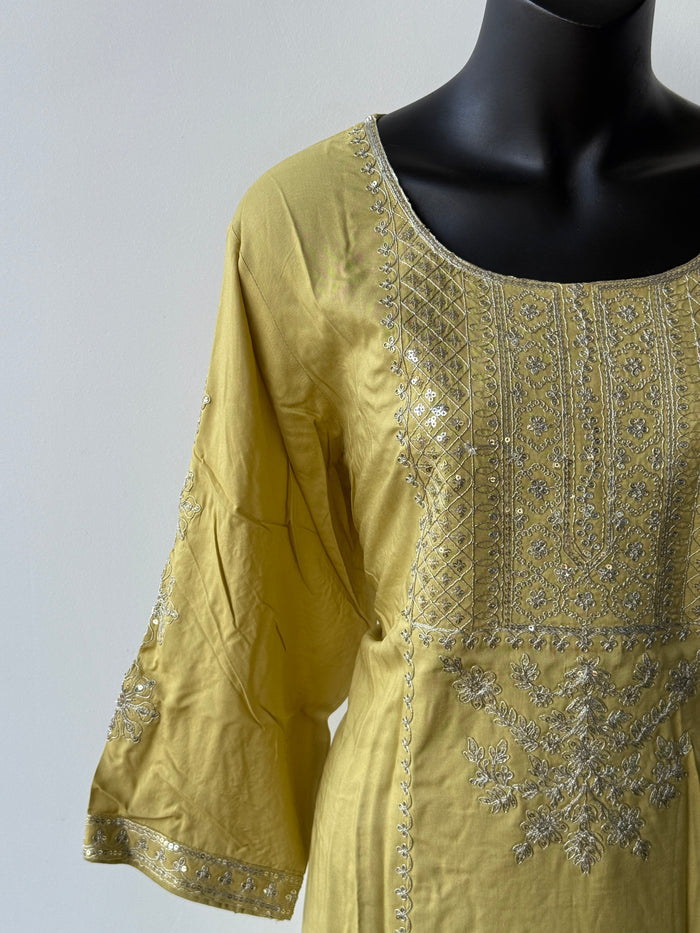 3XL Size Printed/Embroidery rayon kurti