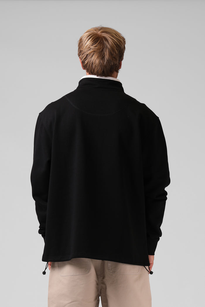 90's 1/4 Zip - Black / White