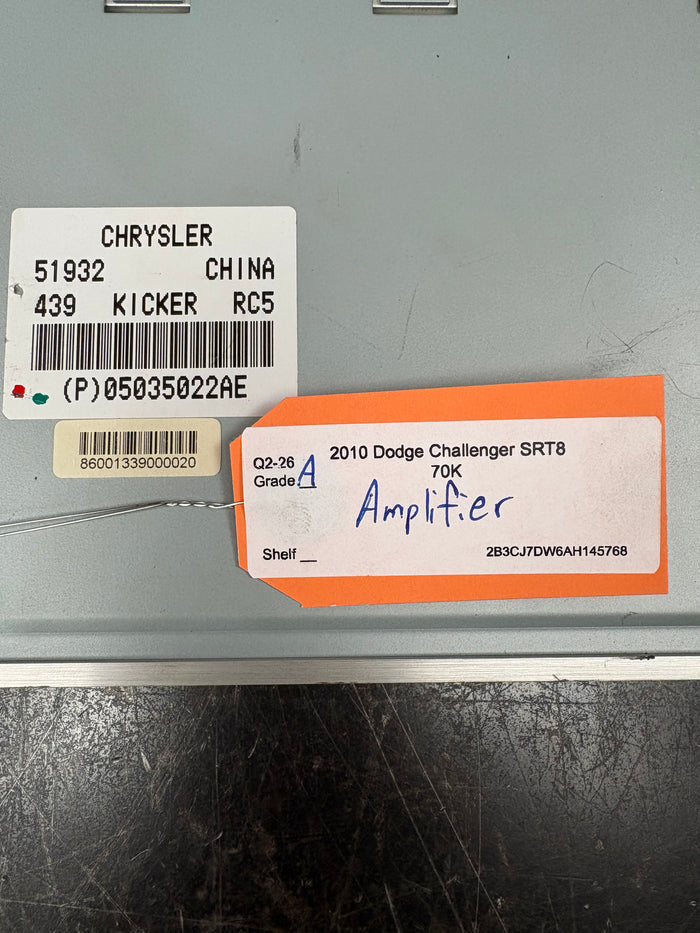 2010 Challenger SRT8 OEM Kicker Amplifier 5035022AE
