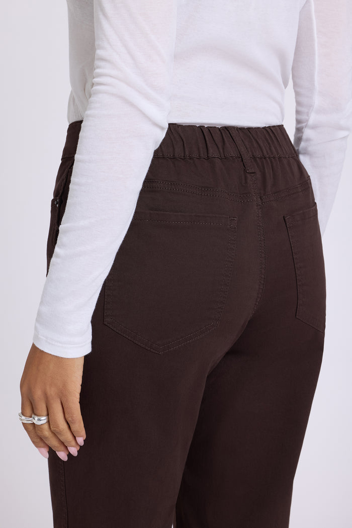 Adjustable Marilyn Straight Pants - Bitter Chocolate