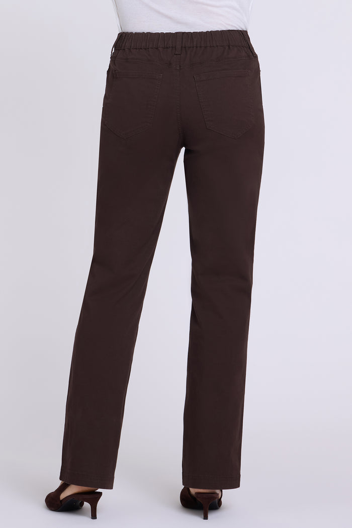 Adjustable Marilyn Straight Pants - Bitter Chocolate