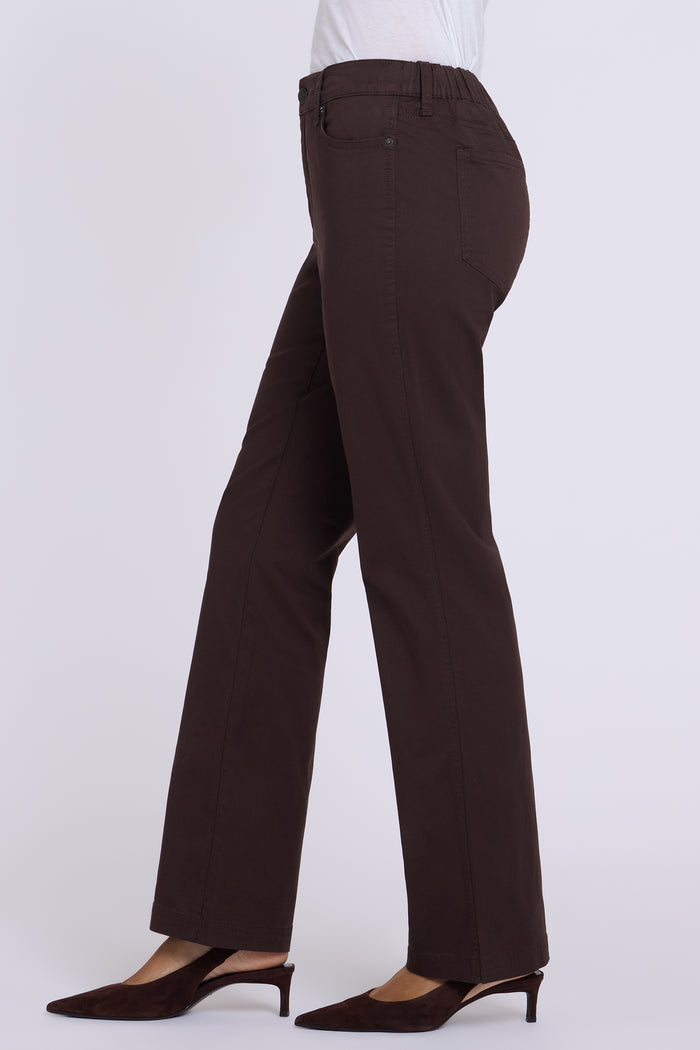 Adjustable Marilyn Straight Pants - Bitter Chocolate