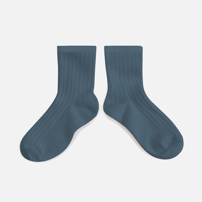 Adults Cotton Short Socks - Ash Blue
