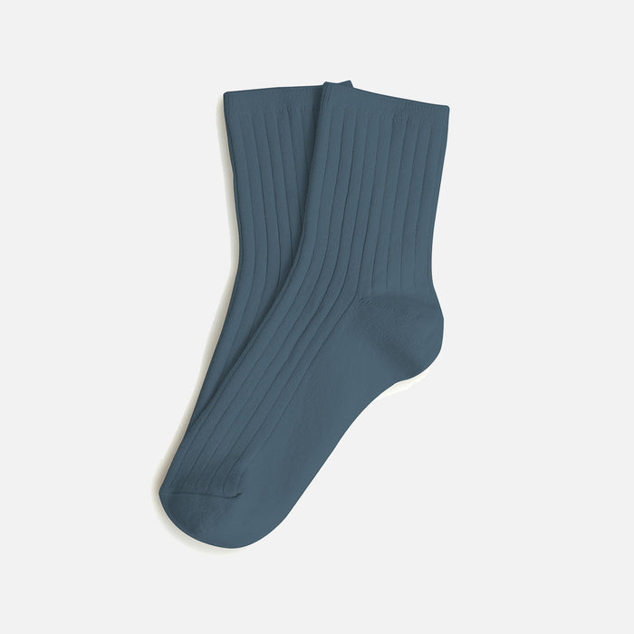 Adults Cotton Short Socks - Ash Blue