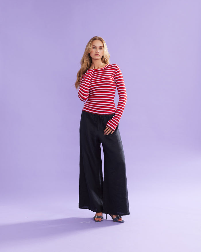 ANDIE SATIN PANT BLACK