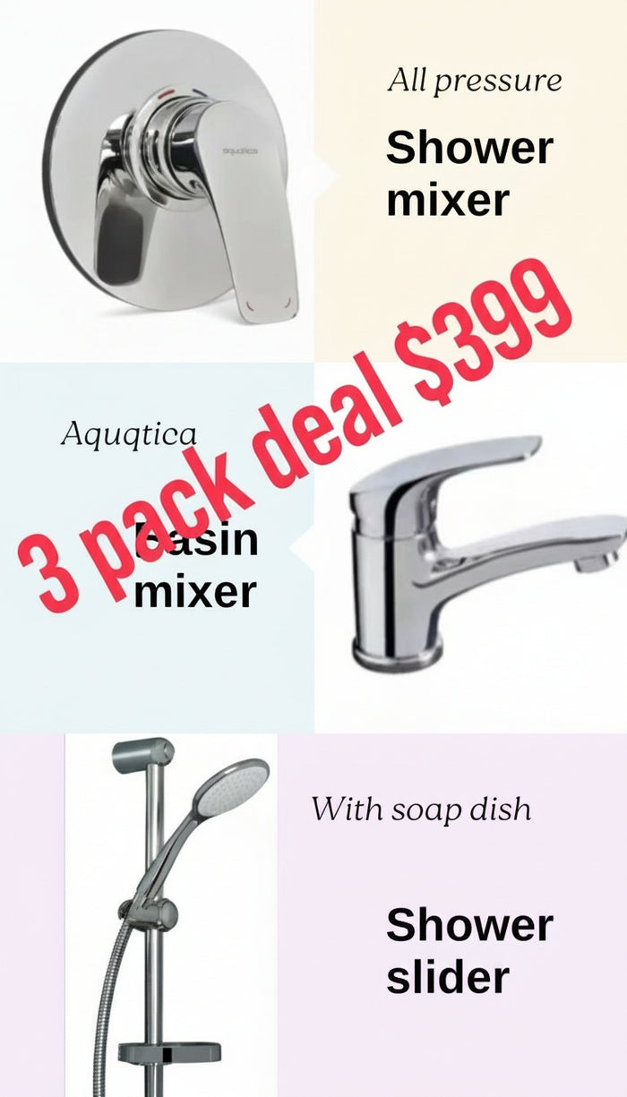 Aquatica Cambridge 6 pack all curved  Basin ,Shower, Handshower All Pressure