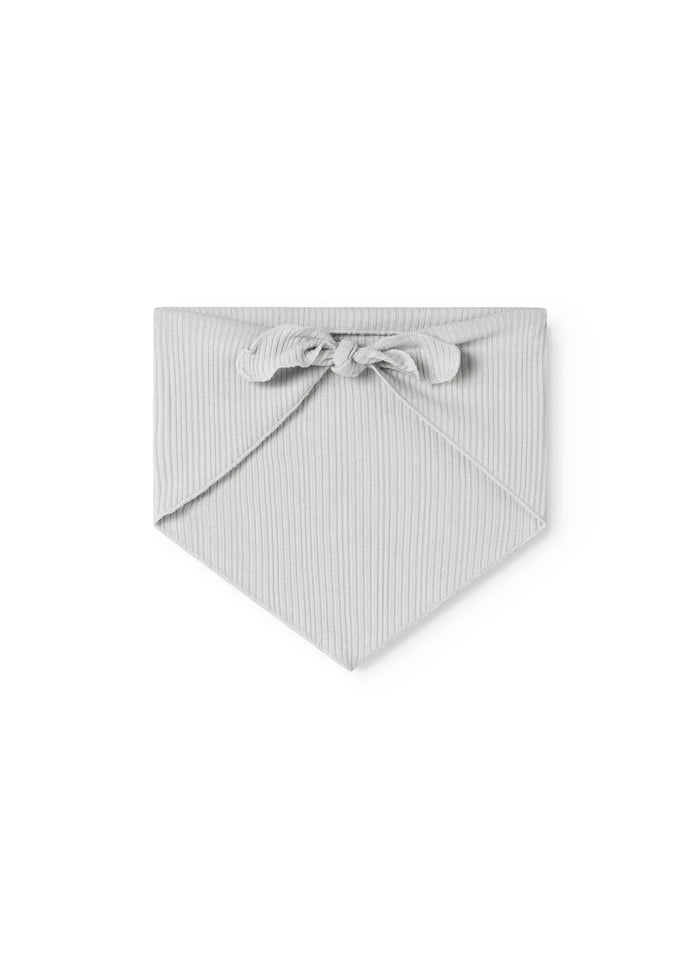 Sheer striped scarf with a bow at the top.