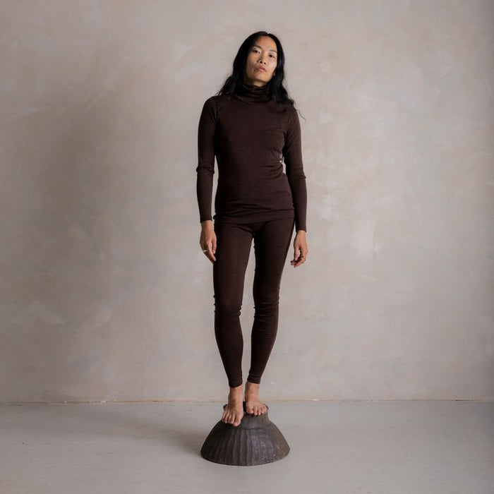 Auk Women's Top - Merino Wool & Silk - Cacao