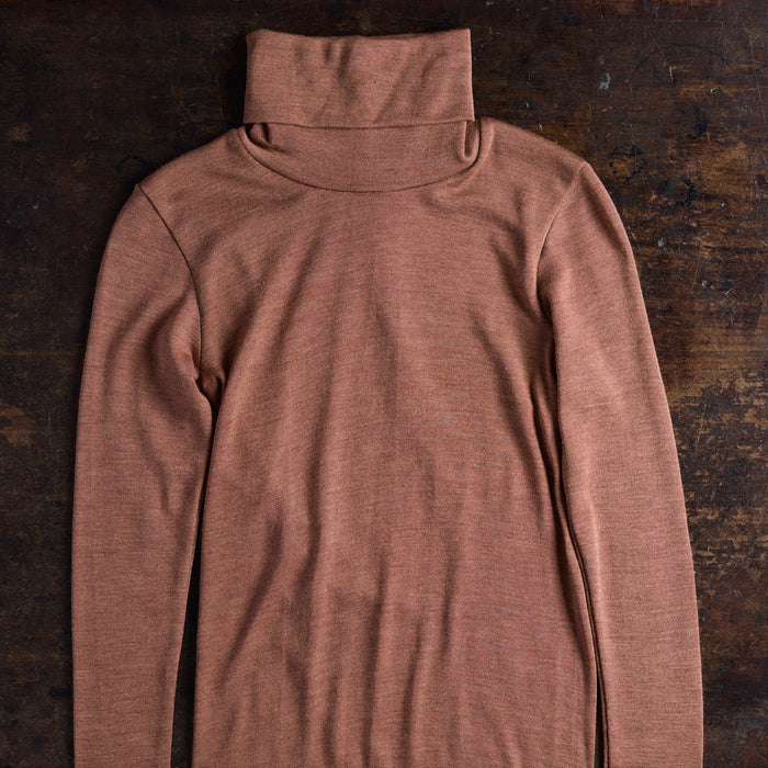Auk Women's Top - Merino Wool & Silk - Russet