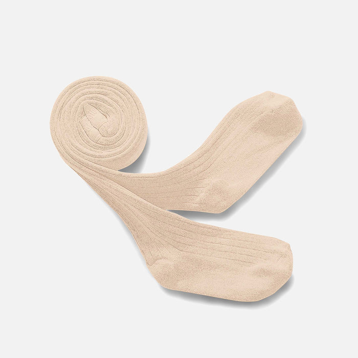 Baby & Kids Cotton Rib Tights - Sable