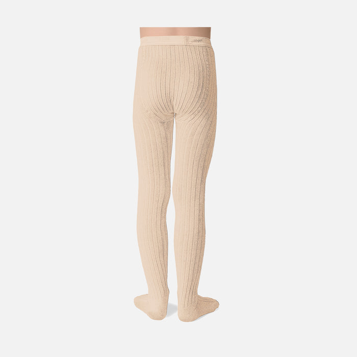 Baby & Kids Cotton Rib Tights - Sable