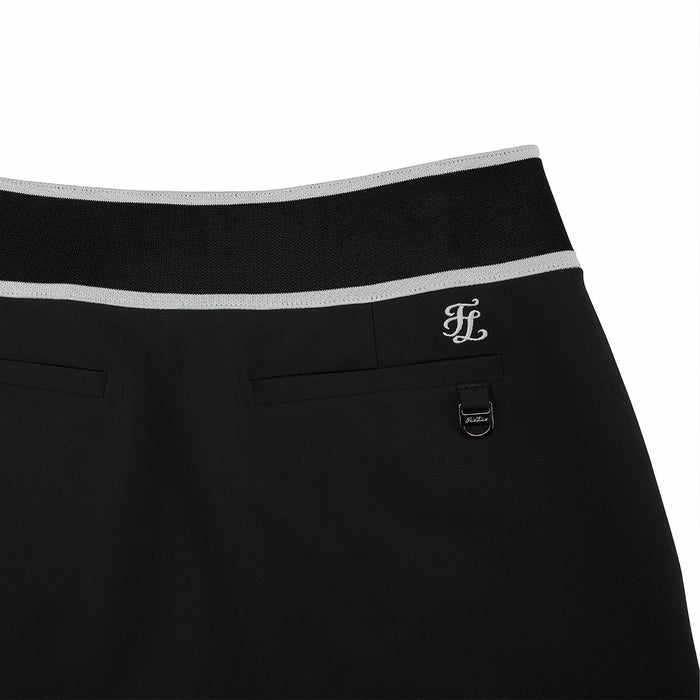 Back Logo Banding H-Skirt (Black)