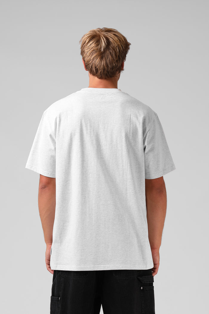 Base Tee - White Marl