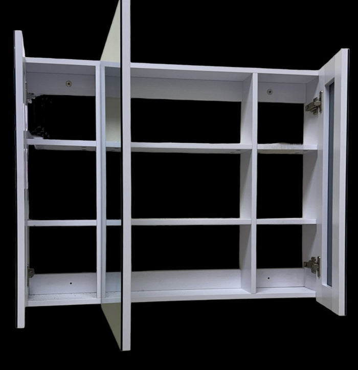 Bathroom Mirror Cabinet 600/700/900x140x700 mm - White