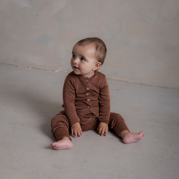 Batis Baby Pants - Merino Wool & Silk - Russet