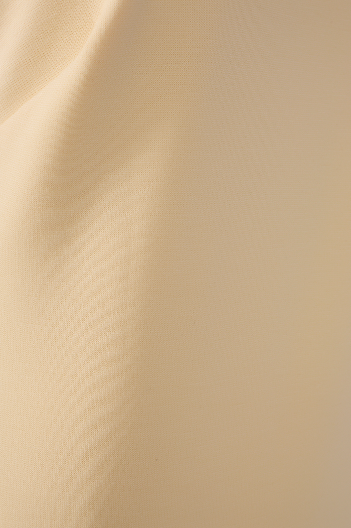 Beige Halter Neck Tailored Midi Dress_7
