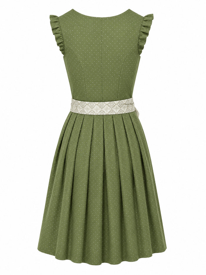 Berwin dirndl Resi olive green dress without apron