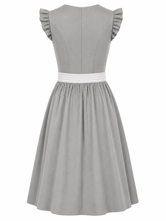 Berwin dirndl Silke silver-grey dress without apron