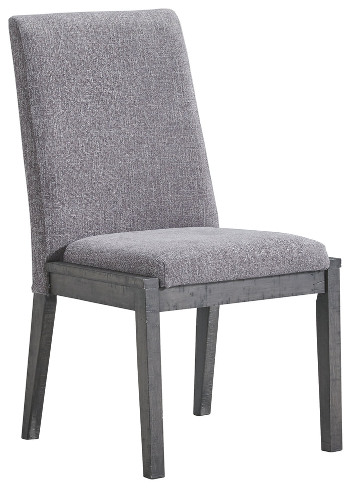 Besteneer D568-01 Dark Gray Dining UPH Side Chair 2CN