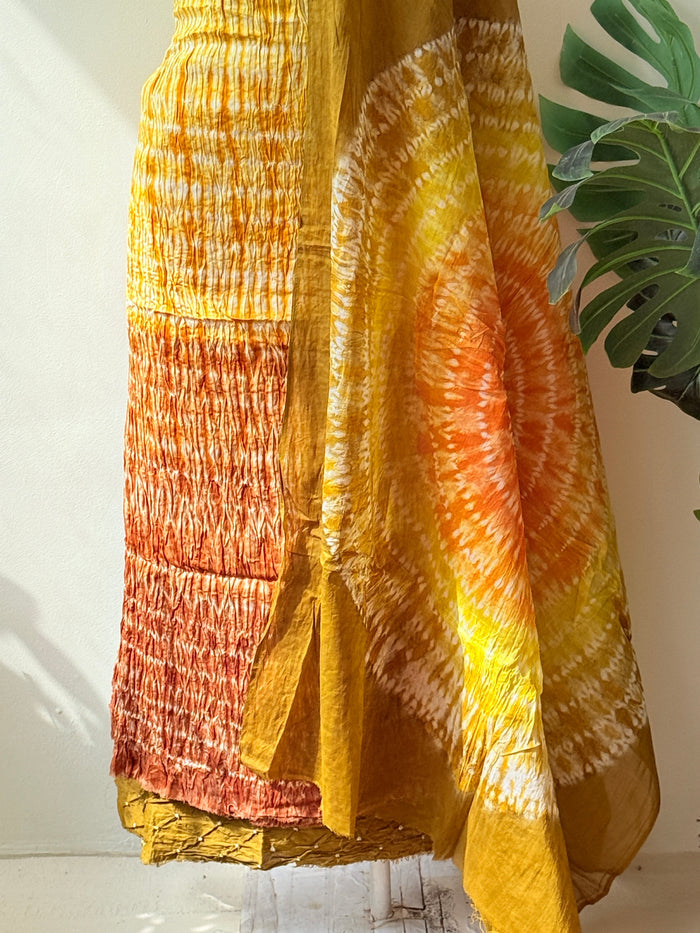 Bhandhej cotton satin salwar material