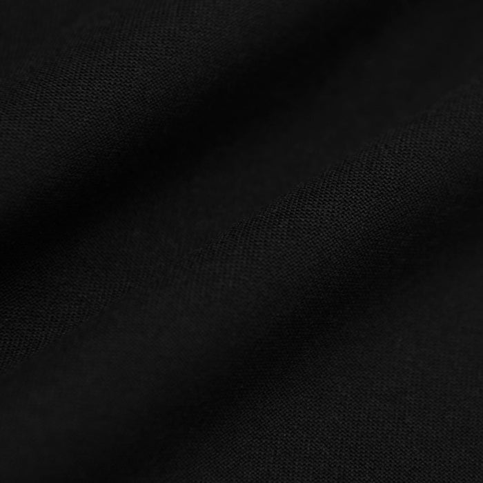 Black Active Long Sleeve Crew Neck T-Shirt showing woven texture and soft fold.
