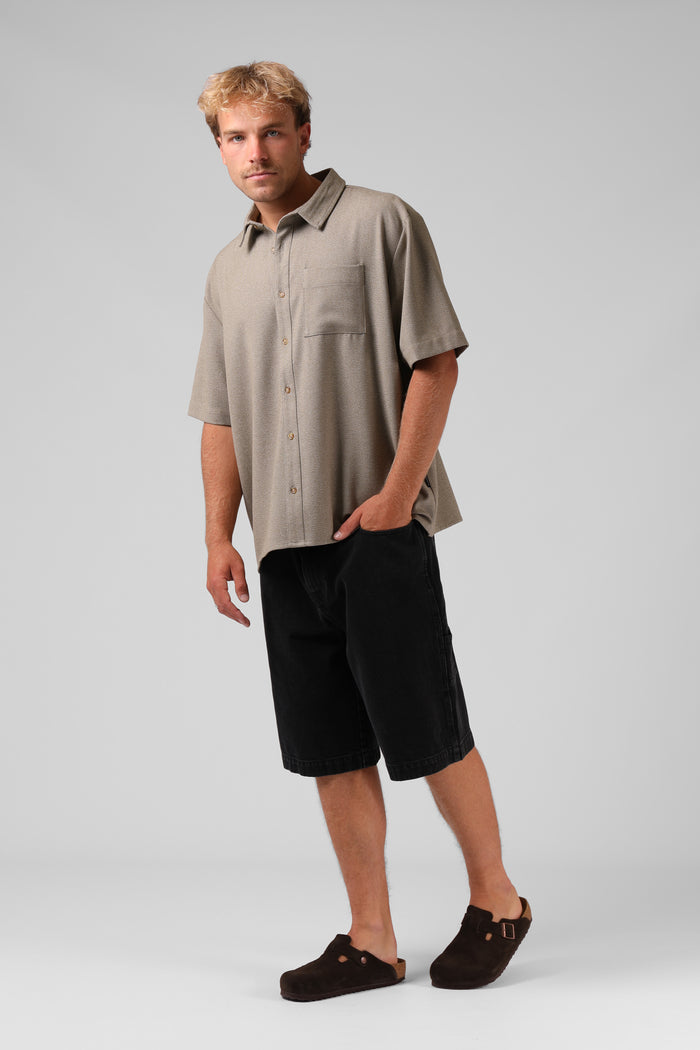 Box  Shirt - Green Spec