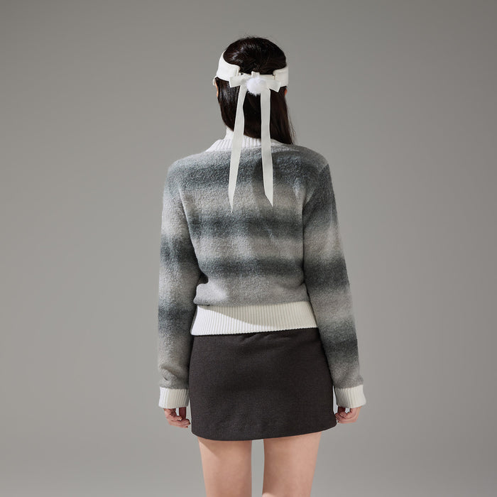 Brushed H-line Skirt (Charcoal Grey)