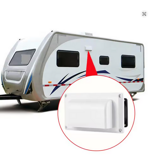 Caravan Motorhome Trailer Side Air Vent Ventilation Exhaust Fan RV White DC12V 13.2W