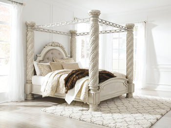 Cassimore B750-62 Pearl Silver KingCal King Poster Canopy