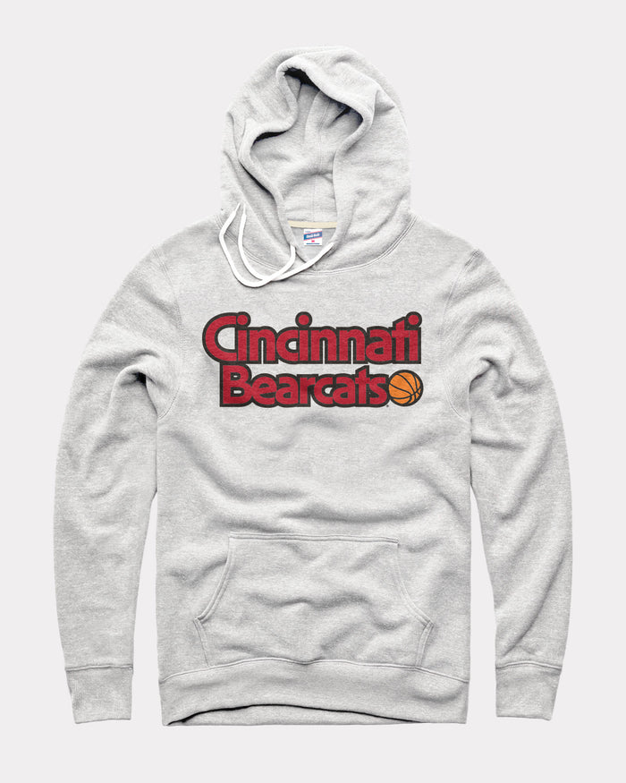 Cincinnati Bearcats Stacked Basketball Ash Hoodie