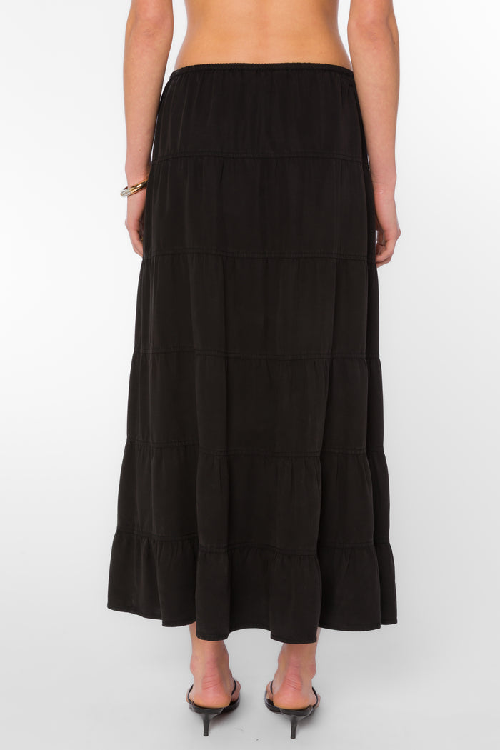 Claremont Black Skirt - Bottoms - Velvet Heart Clothing