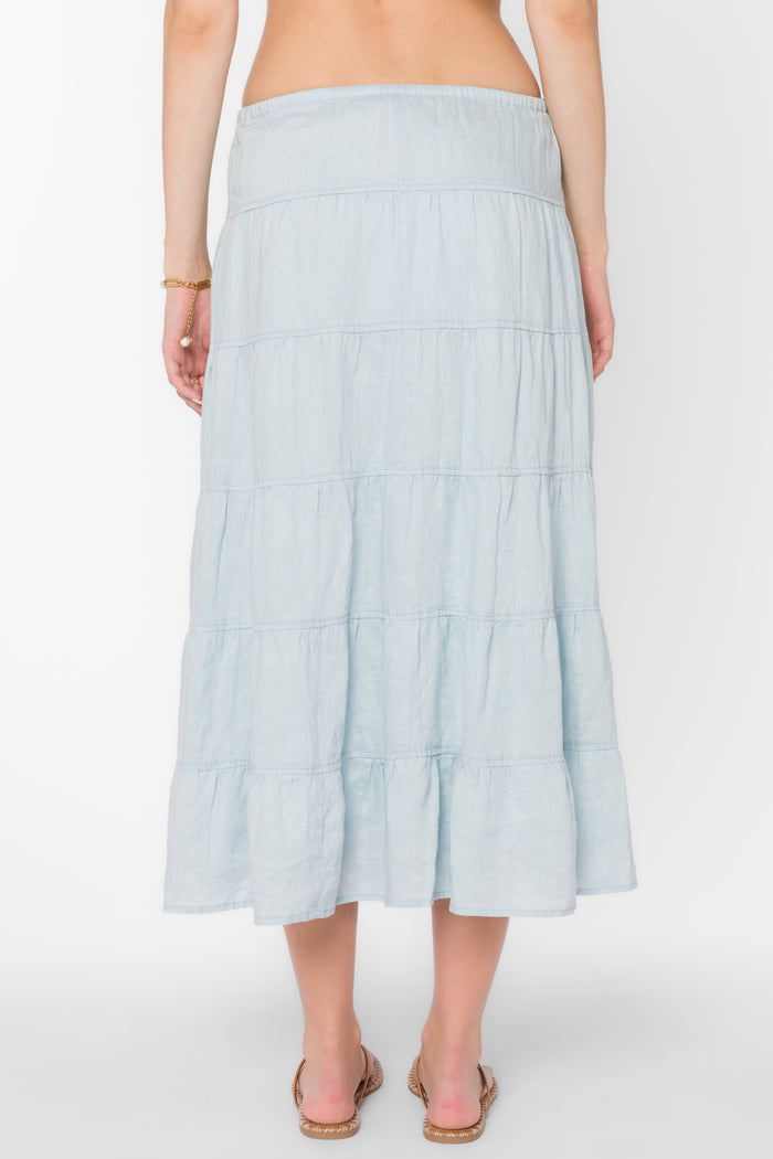 Claremont Blue Skirt - Bottoms - Velvet Heart Clothing