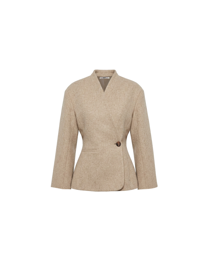 COCO WOOL BLAZER OAT