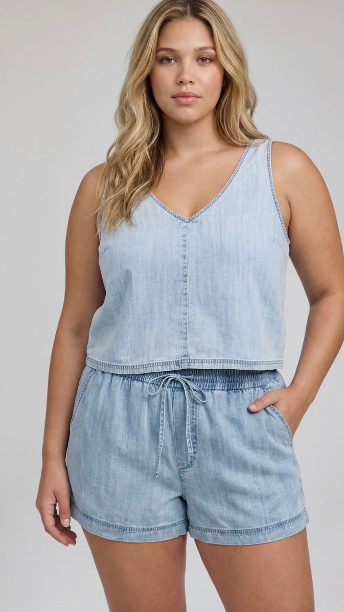 Colette Tank - Light Blue
