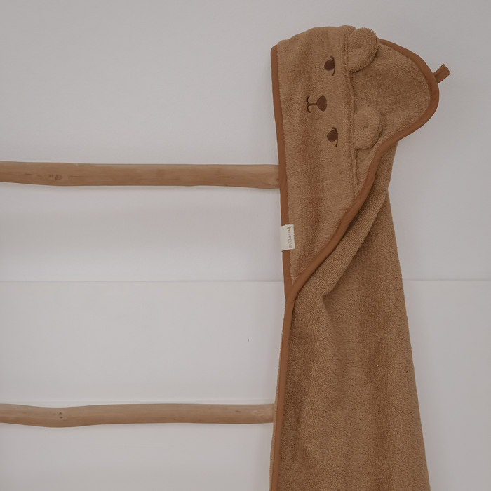Cotton Bear Towel - Tobacco Brown