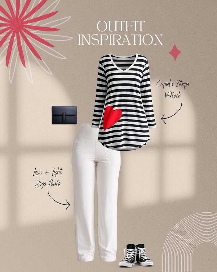 Cupid’s Stripe V-Neck