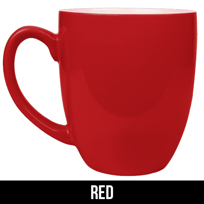 Custom 16 oz. Ceramic Bistro LazerMug - LZR