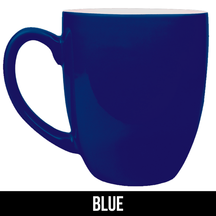 Custom 16 oz. Ceramic Bistro LazerMug - LZR