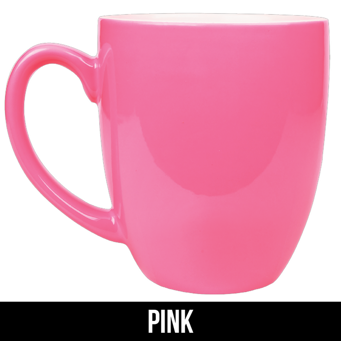 Custom 16 oz. Ceramic Bistro LazerMug - LZR